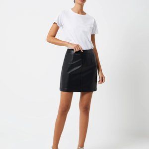 French Connection Luxe Leather Mini Skirt